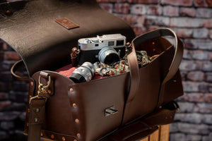 Heritage Leather Tradesman Bag by Mission Mercantile Leather Goods, handmade leather goods detail photo 4