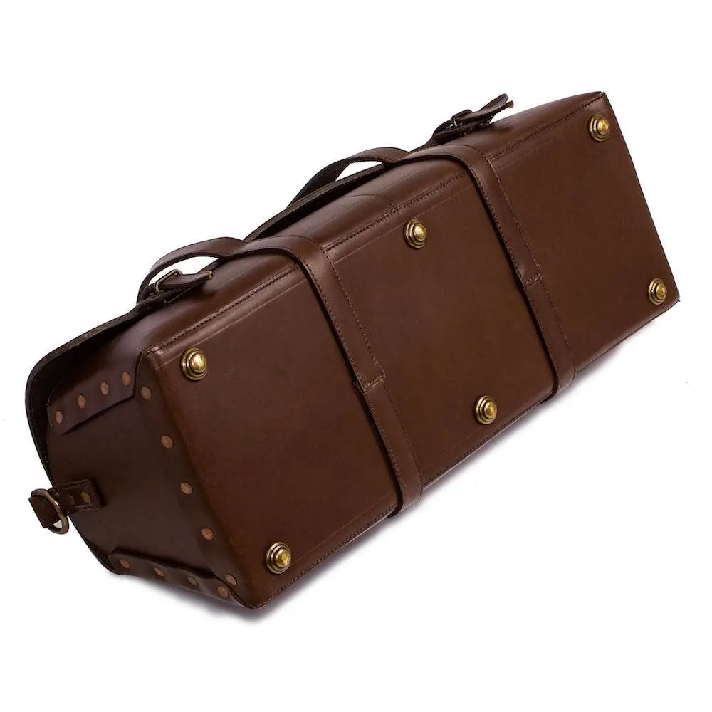Heritage Leather Tradesman Bag by Mission Mercantile Leather Goods, handmade leather goods detail photo 10