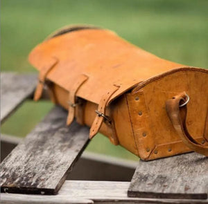Heritage Leather Tradesman Bag by Mission Mercantile Leather Goods, handmade leather goods detail photo 14