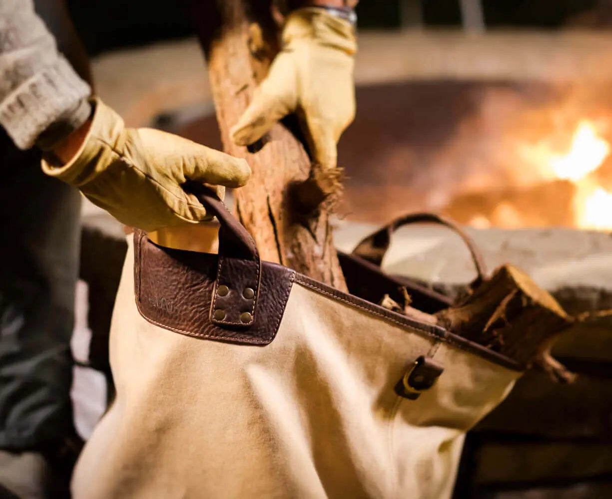 Heritage Waxed Canvas Original Ice Block Tote Bag Mission Mercantile Leather Goods