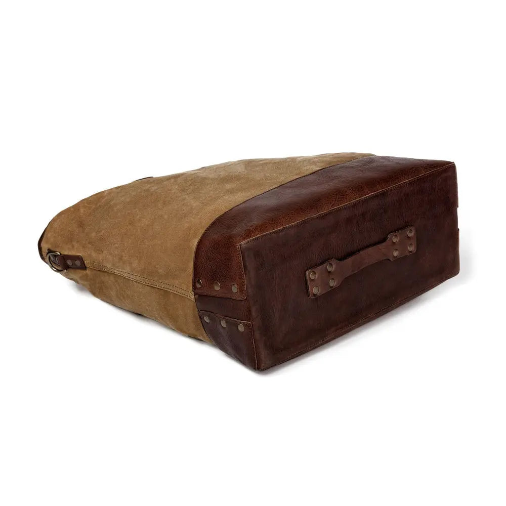 Heritage Waxed Canvas Original Ice Block Tote Bag Mission Mercantile Leather Goods