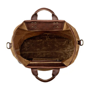 Heritage Waxed Canvas Original Ice Block Tote Bag Mission Mercantile Leather Goods