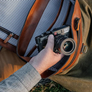 Heritage Waxed Canvas Steamer Backpack No. 2 by Mission Mercantile Leather Goods, Southern food gift detail photo 12