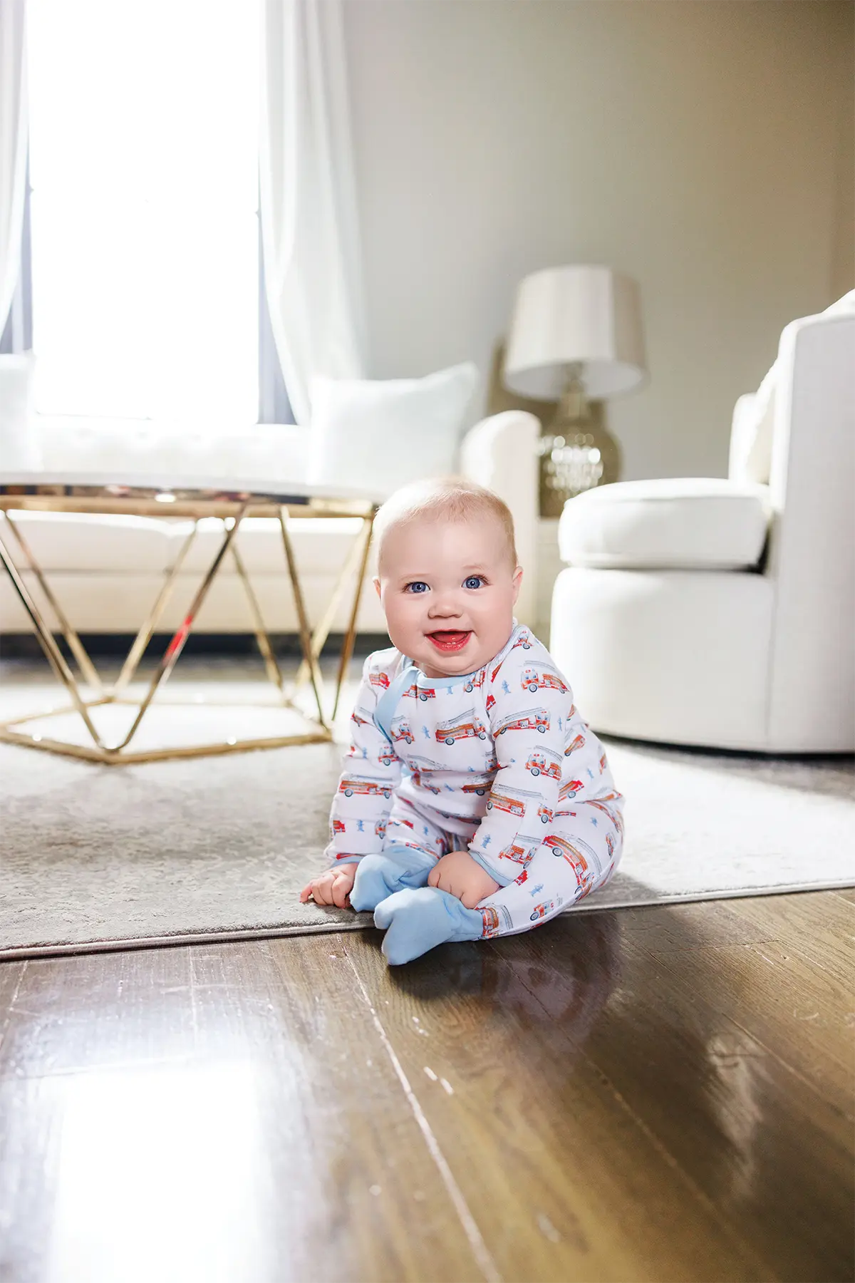 Heroes on Wheels Organic Cotton Pajama Set by Nola Tawk, Southern food gift detail photo 5