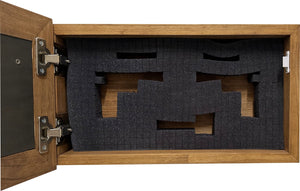 Decorative Gun Safe Heron in Cattails Wall-Mounted Gun Cabinet To Securely Store Your Gun In Plain Sight