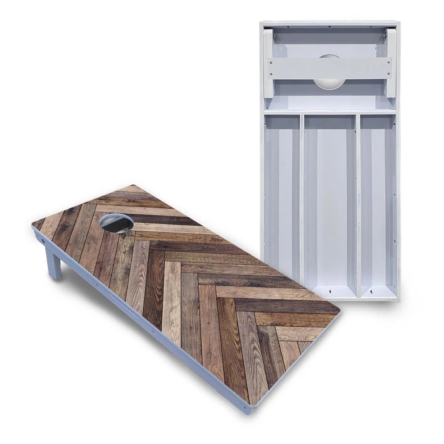 Herringbone Cornhole Boards - All Weather Series Cornhole Solutions