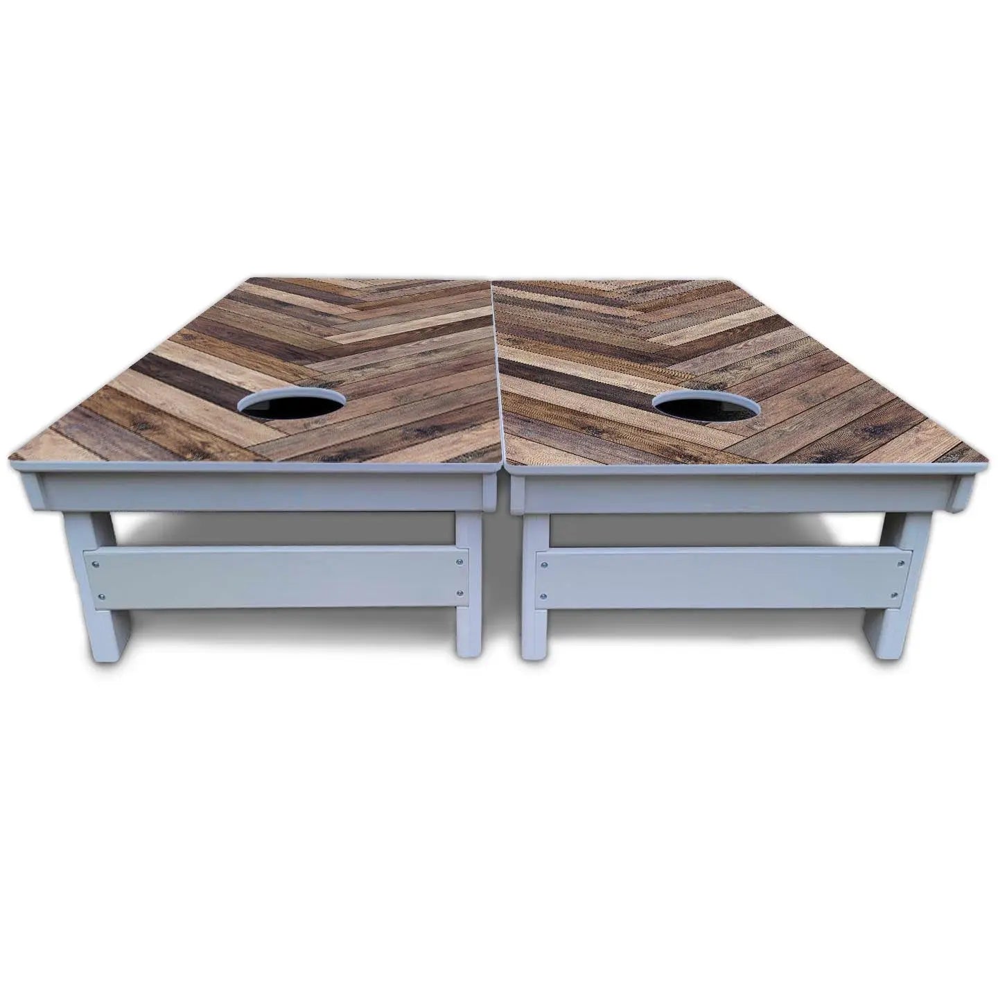 Herringbone Cornhole Boards - All Weather Series Cornhole Solutions