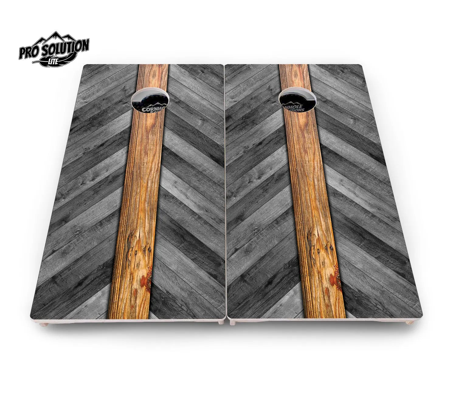 Herringbone Plank Cornhole Boards - Pro Solution Lite Series by Cornhole Solutions, handmade jewelry detail photo 4