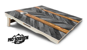 Herringbone Plank Cornhole Boards - Pro Solution Lite Series by Cornhole Solutions, handmade jewelry detail photo 5