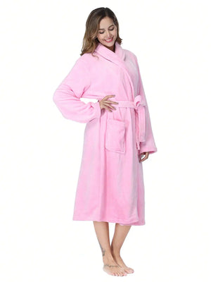 Women's Plush Fleece Robe by The Mississippi Mermaid Mercantile - view 2