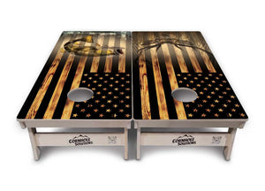 Hidden Deer / Fish Cornhole Boards - Professional Tournament Series by Cornhole Solutions, custom cornhole board detail photo 5