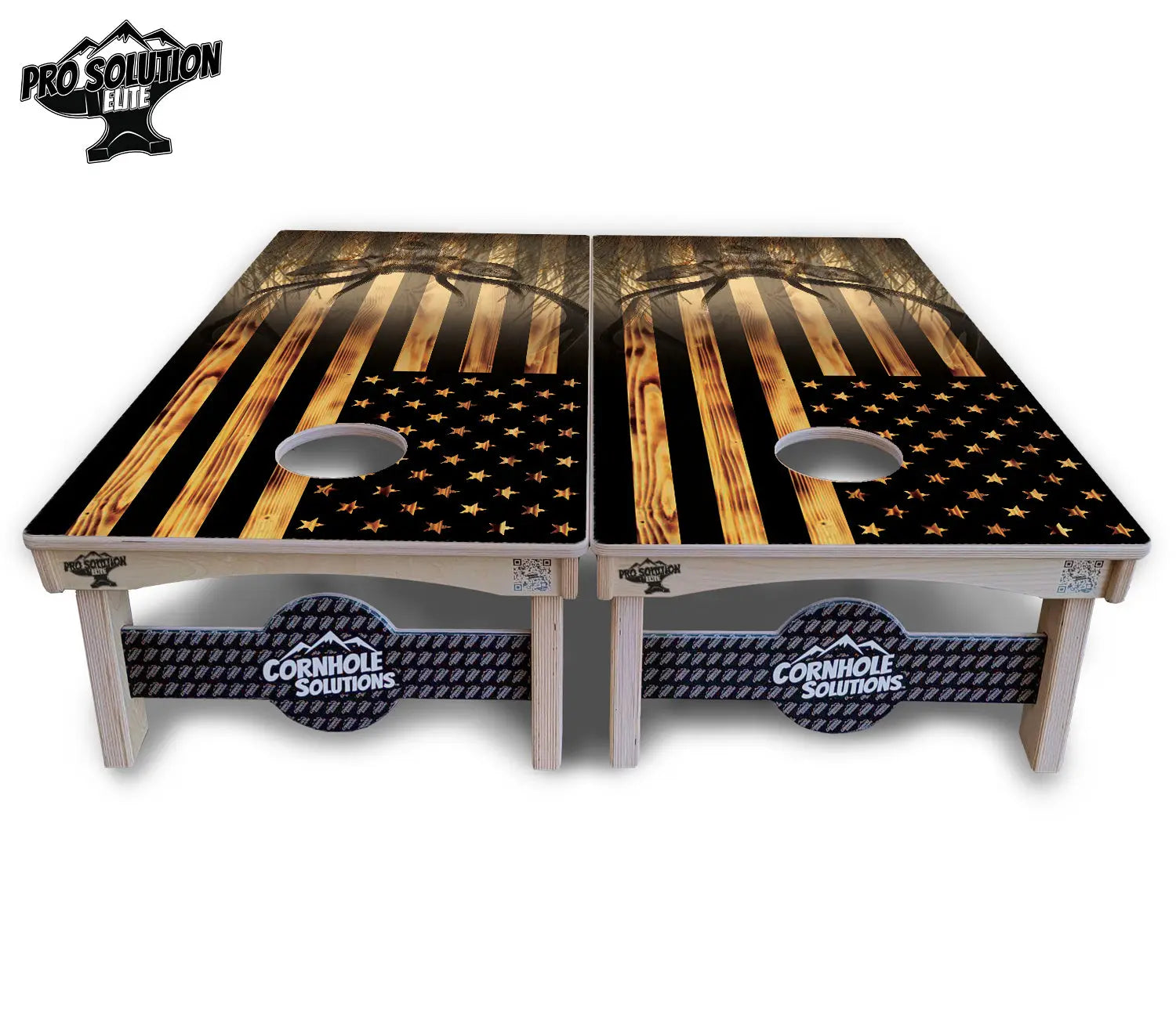 Hidden Deer & Fish Cornhole Boards - Pro Solution Elite Series by Cornhole Solutions, custom cornhole board detail photo 4