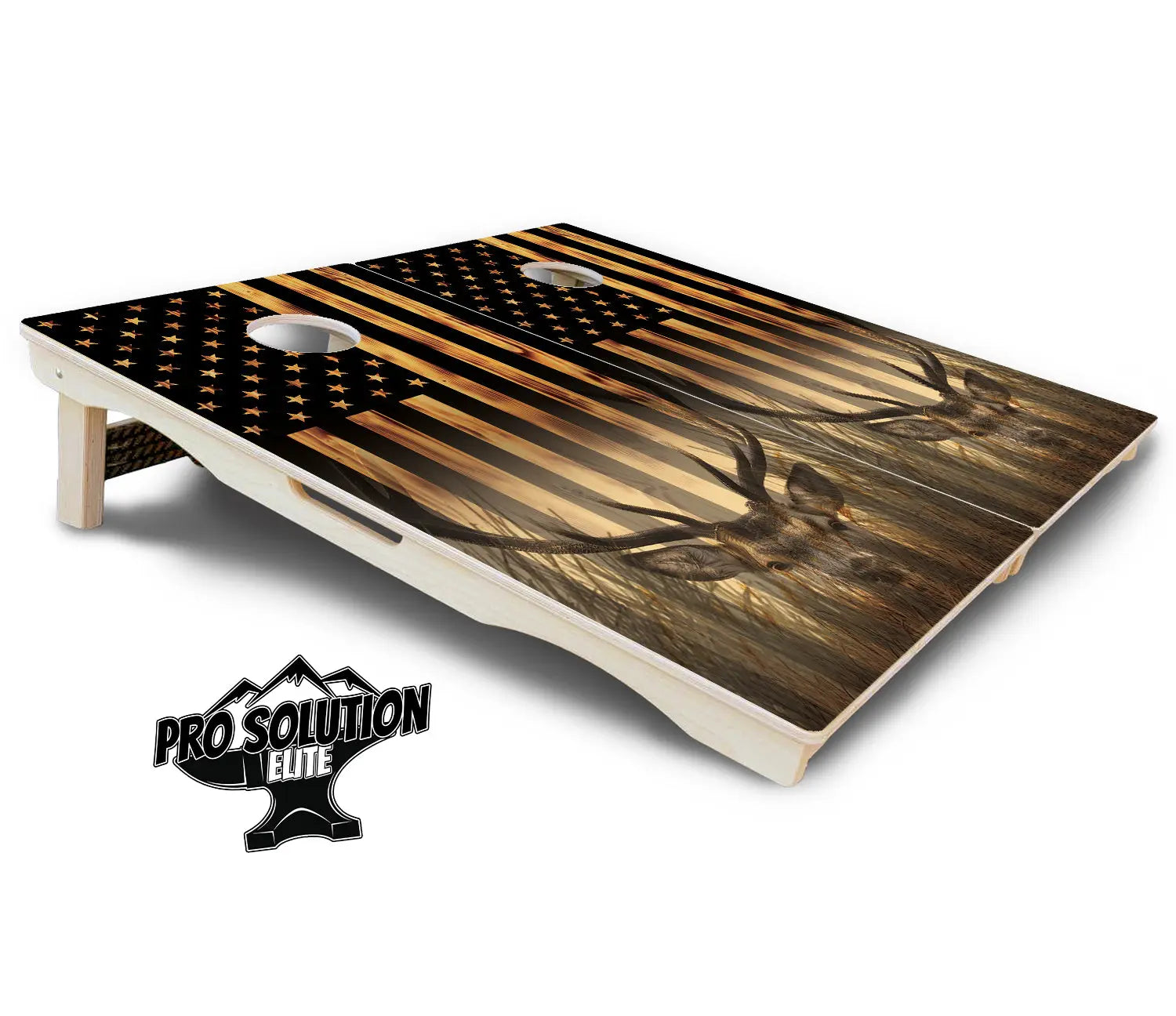 Hidden Deer & Fish Cornhole Boards - Pro Solution Elite Series by Cornhole Solutions, custom cornhole board detail photo 6