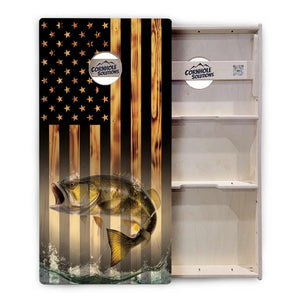 Hidden Fish Cornhole Boards - Professional Tournament Series by Cornhole Solutions, custom cornhole board detail photo 4