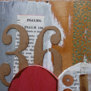 His Love Endures Forever Collage Art Prints by Dennehey Design Co., paper gift detail photo 3