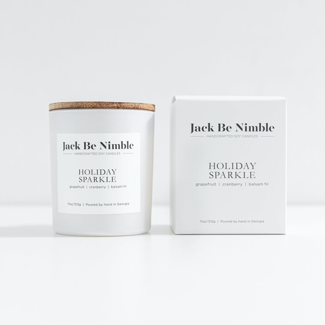 11 oz Holiday Sparkle Soy Candle by Jack Be Nimble Candles image 1