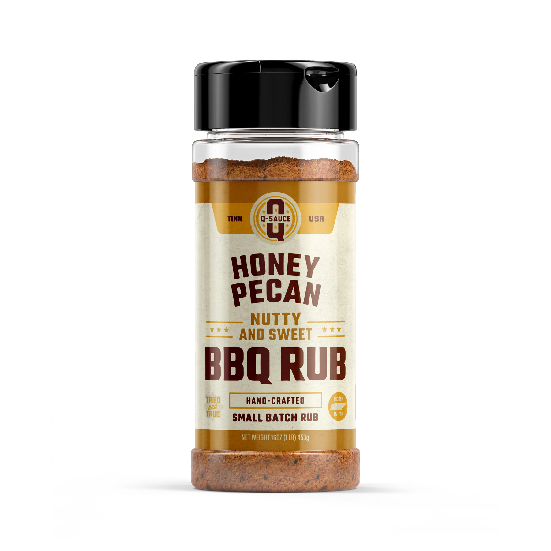Honey Pecan BBQ Rub by Q Sauce, Southern food gift main product photo