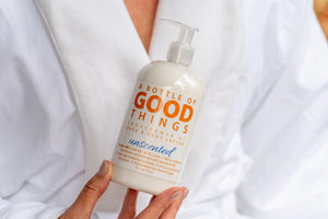 Honey•B5 UNSCENTED Lotion ~ 16 oz. by Essential Journeys, Southern food gift detail photo 2