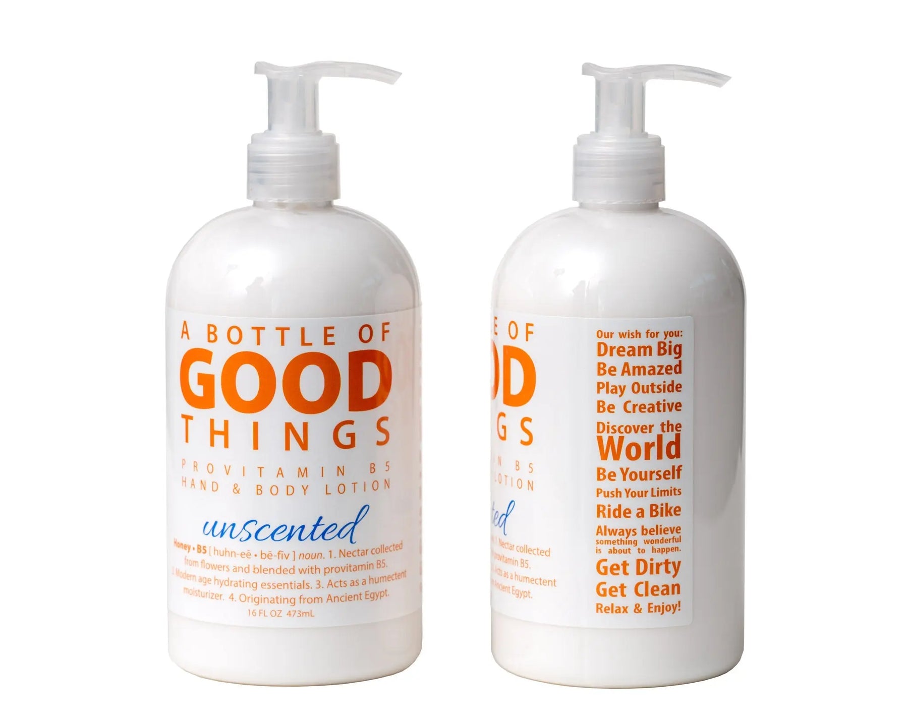 Honey•B5 UNSCENTED Lotion ~ 16 oz. by Essential Journeys, Southern food gift detail photo 3