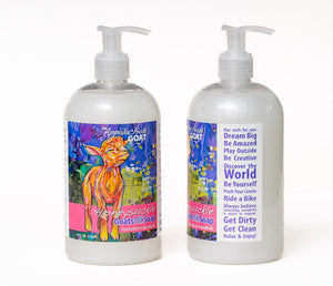 Liquid Soap - Honeysuckle Goats Milk 16 Oz. by Essential Journeys, Southern food gift detail photo 3