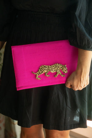 Hot Cindy Clutch by Garland Bags, handmade leather goods detail photo 4
