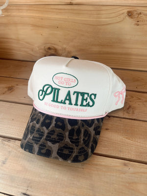 Hot Girls go to Pilates - Leopard Vintage Hat by KenzKustomz, Southern lifestyle apparel detail photo 5
