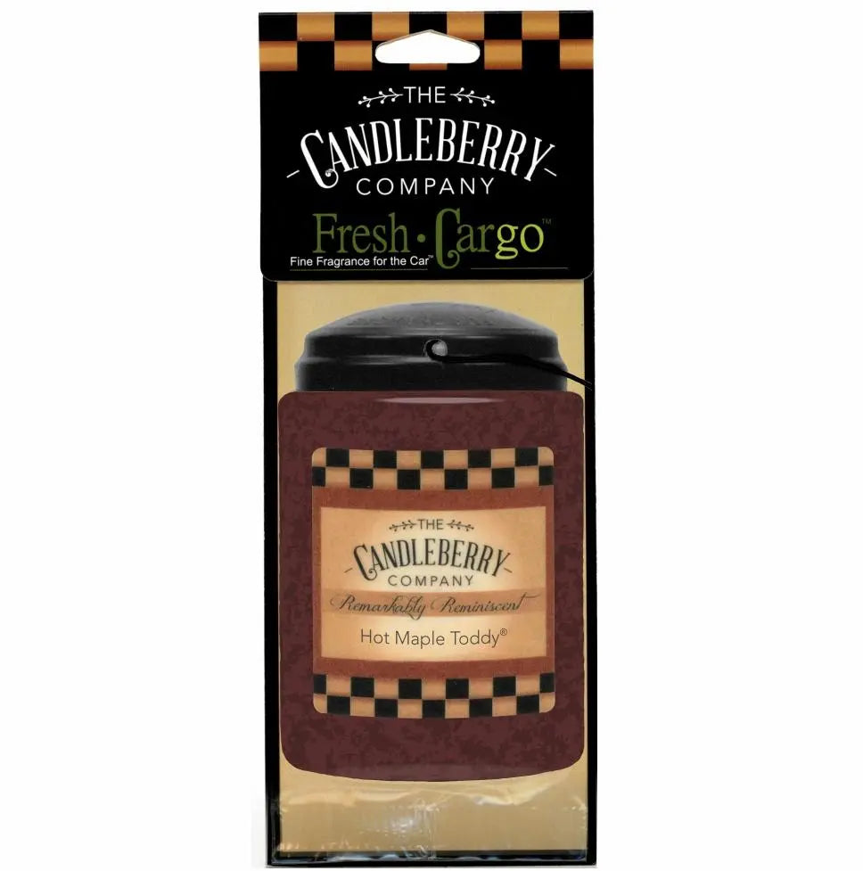 Hot Maple Toddy®- "Fresh Cargo"®, Scent for the Car (2-PACK) (Collective) The Candleberry® Candle Company