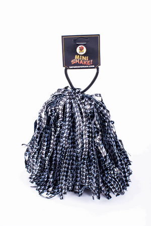 Houndstooth mini pom-pom game day shaker for Alabama fans