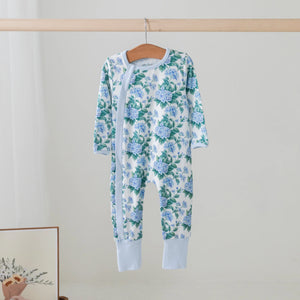 Hydrangea Heaven Organic Cotton Pajama Set by Nola Tawk, Southern food gift detail photo 2
