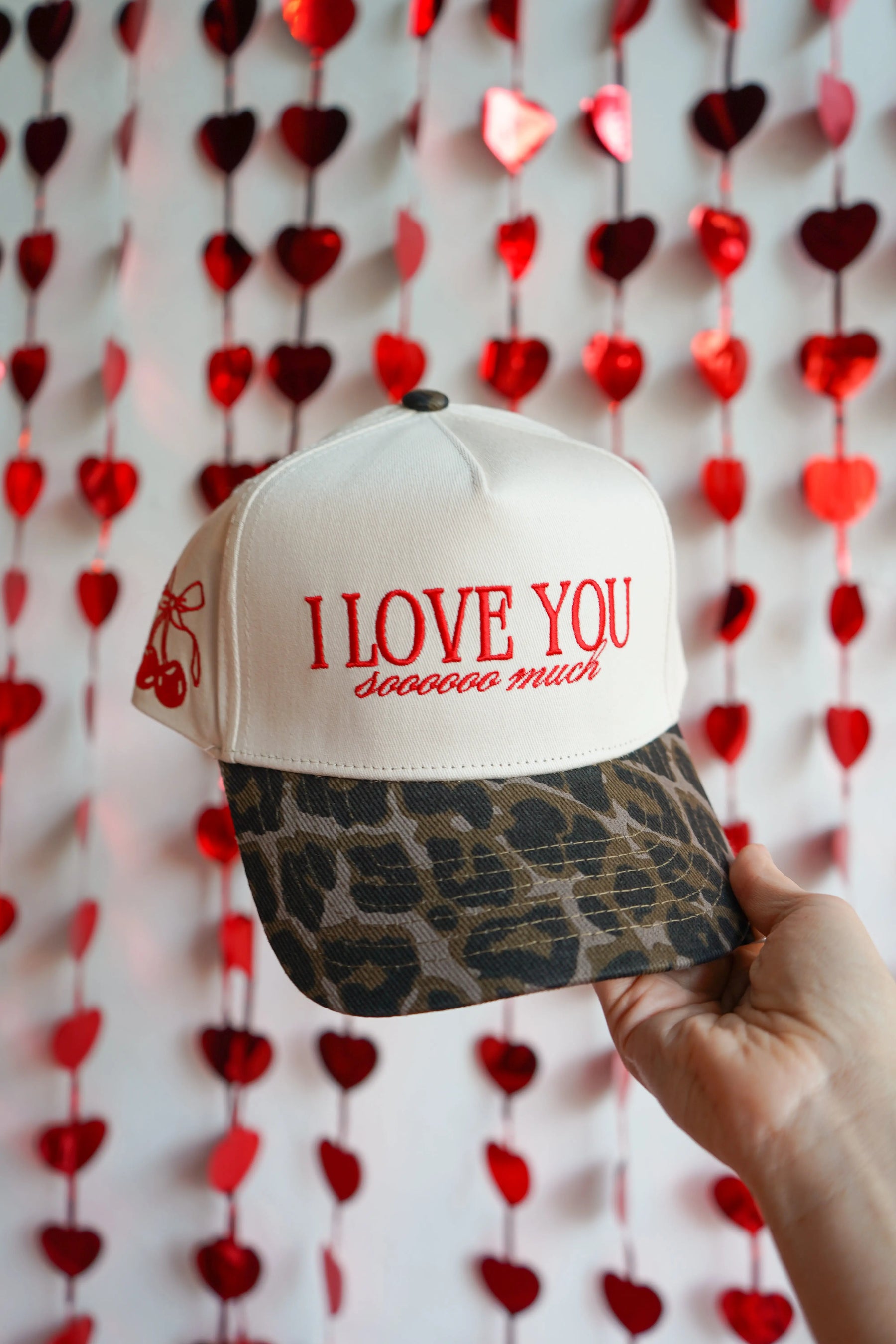 I Love You Sooooo Much - Leopard Vintage Hat by KenzKustomz, Southern lifestyle apparel main product photo