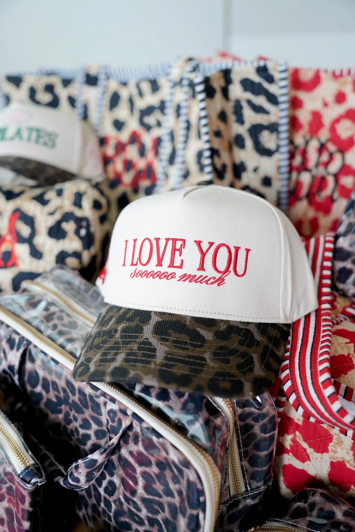 I Love You Sooooo Much - Leopard Vintage Hat by KenzKustomz, Southern lifestyle apparel detail photo 6