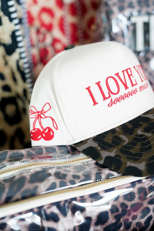 I Love You Sooooo Much - Leopard Vintage Hat by KenzKustomz, Southern lifestyle apparel detail photo 7