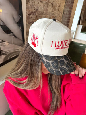 I Love You Sooooo Much - Leopard Vintage Hat by KenzKustomz, Southern lifestyle apparel detail photo 11