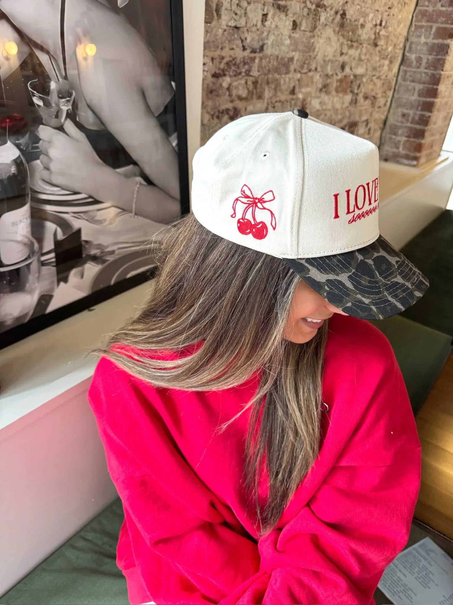 I Love You Sooooo Much - Leopard Vintage Hat by KenzKustomz, Southern lifestyle apparel detail photo 12