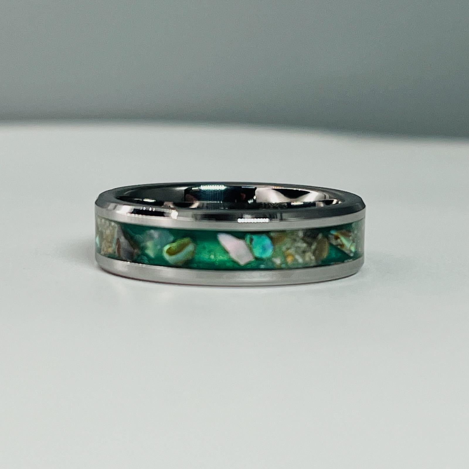 The Abalone & Ashes Memorial Ring