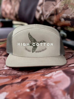 Duck Hunting 7-Panel Hat by High Cotton Hat Co in Texas