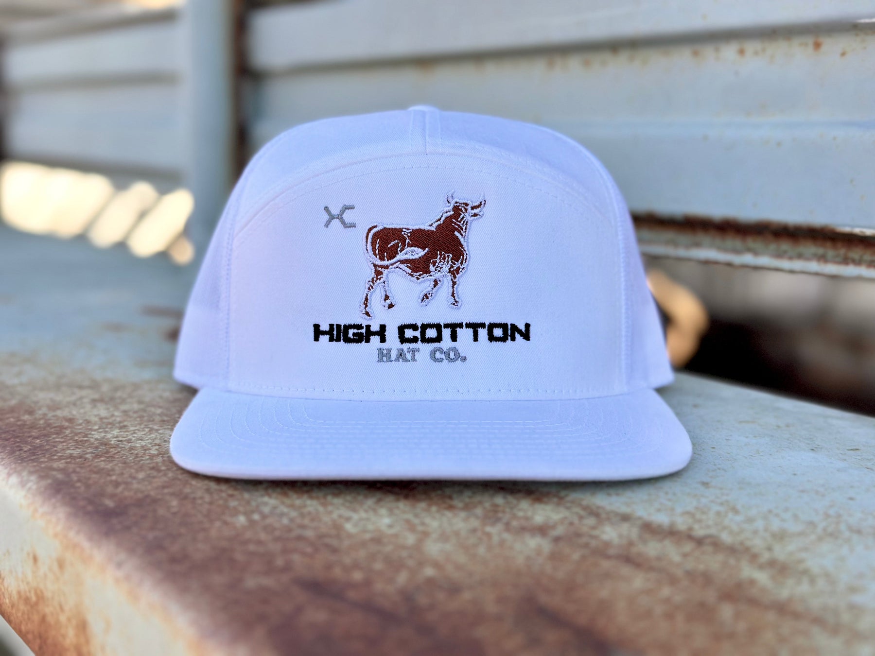 HC Cattle 7-Panel Hat by High Cotton Hat Co in Texas
