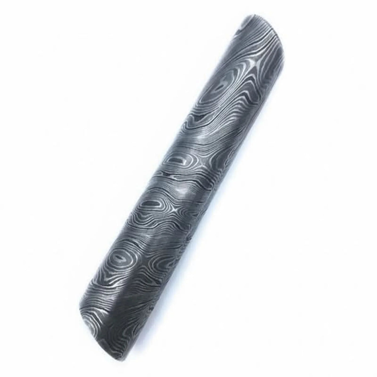 Ashgrain Damascus Rod Handmade 5.5 Inch Round Bar for Ring Making by JW SteelCrafts