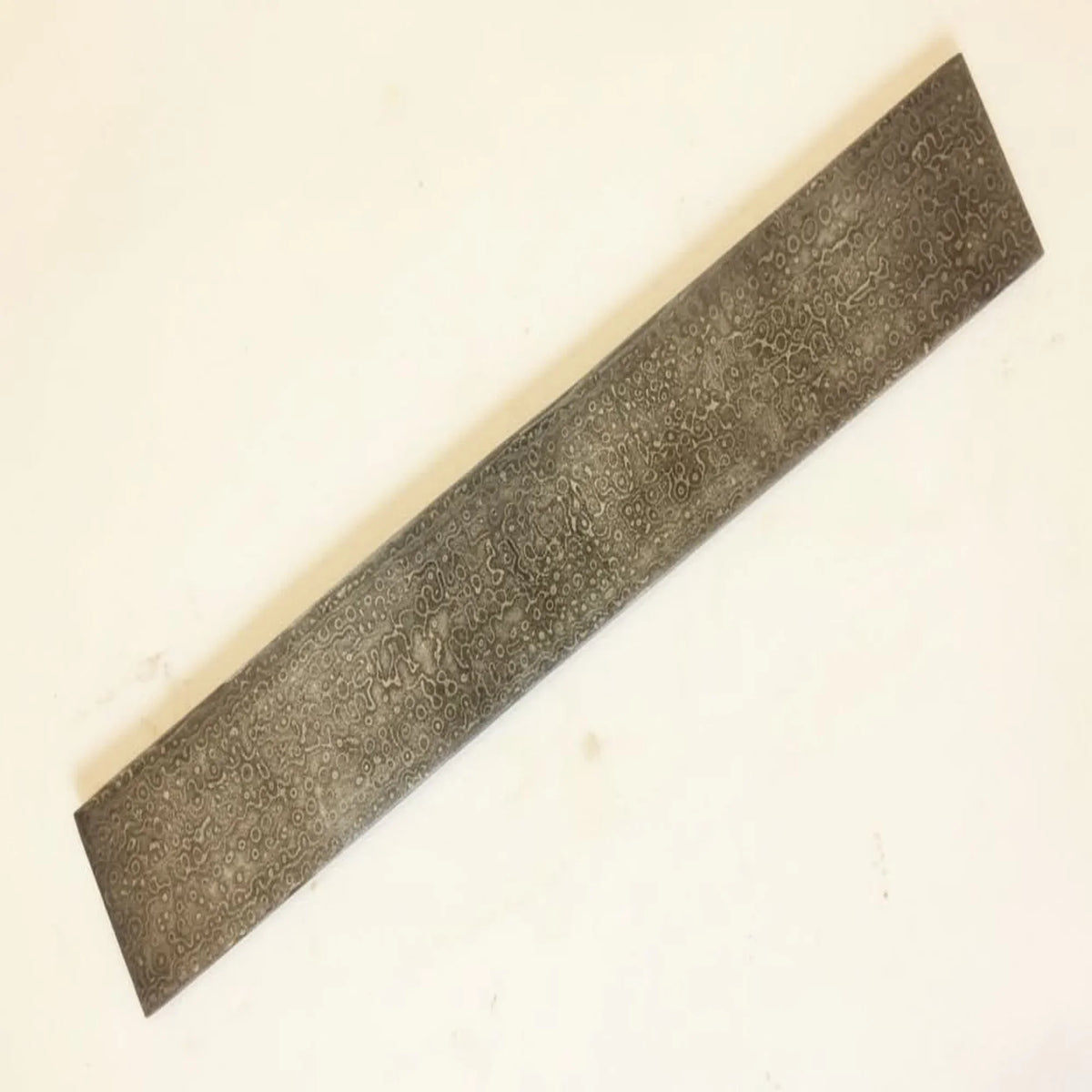 10 Inch Raindrop Pattern Damascus Steel Billet Bar for Knife Making and Bladesmith Stock by JW SteelCrafts