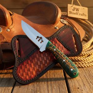 Emerald Ridge Skinner Knife by JW SteelCrafts