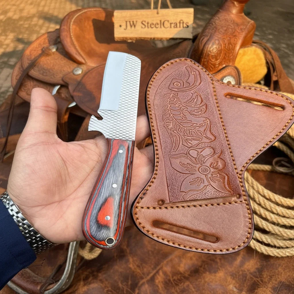 Skyvein Bull Cutter Knife by JW SteelCrafts