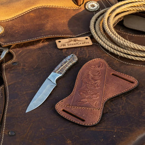 Camotrail Skinner Knife by JW SteelCrafts