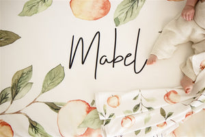 Georgia Peach Personalized Crib Sheet by AGreatBaby — view 11 of 11
