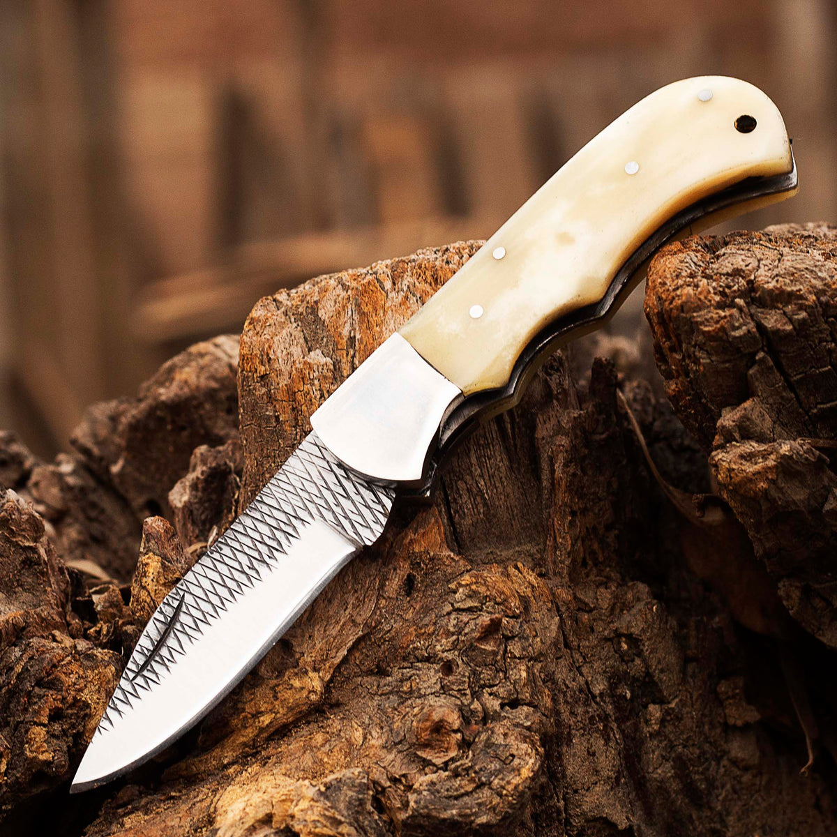 1095 high-carbon steel Folding Pocket Knife by Teton Twist Knives – view 2