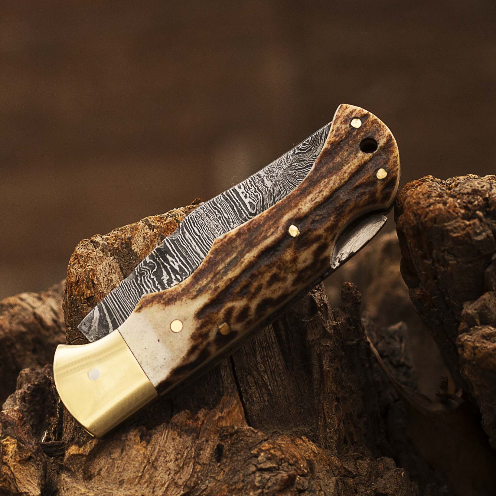 Damascus Pocket knife for Men, Groomsmen Damascus Folding Knife, Every Day Carry Knife , Damascus Knives, Gift For Him, Gift for Men USA