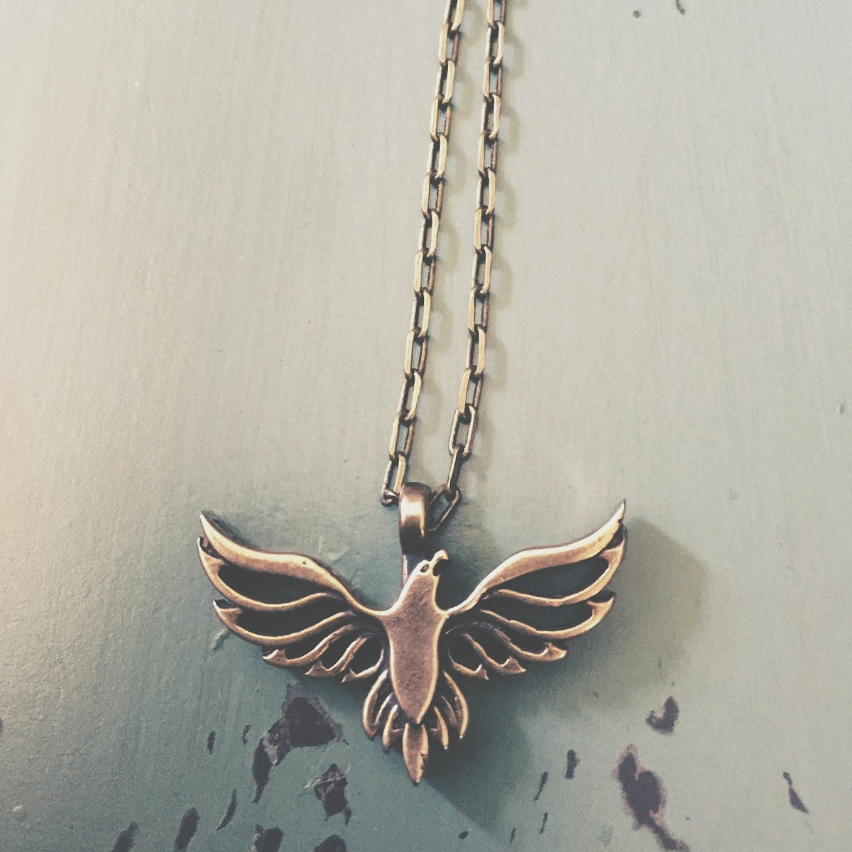 FREEDOM Soaring Eagle Necklace - Bronze by Forged By Fire — view 6 of 7