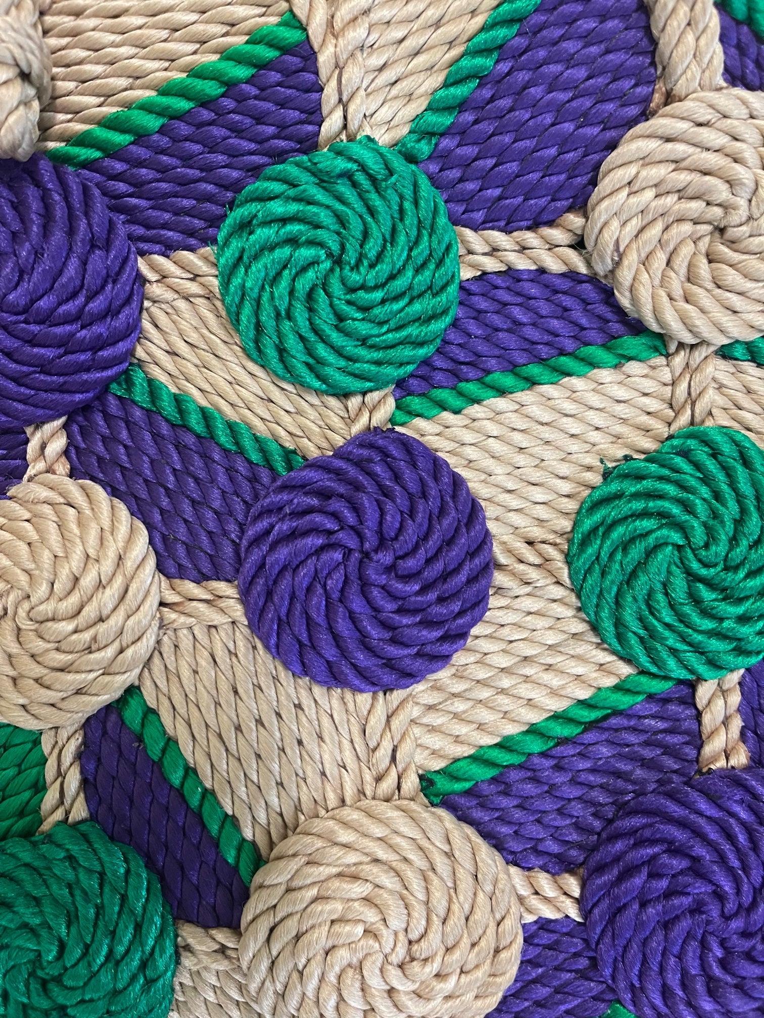 A-Series Woven Rope Purse handwoven rope bag by Nomadic State of Mind, view 11