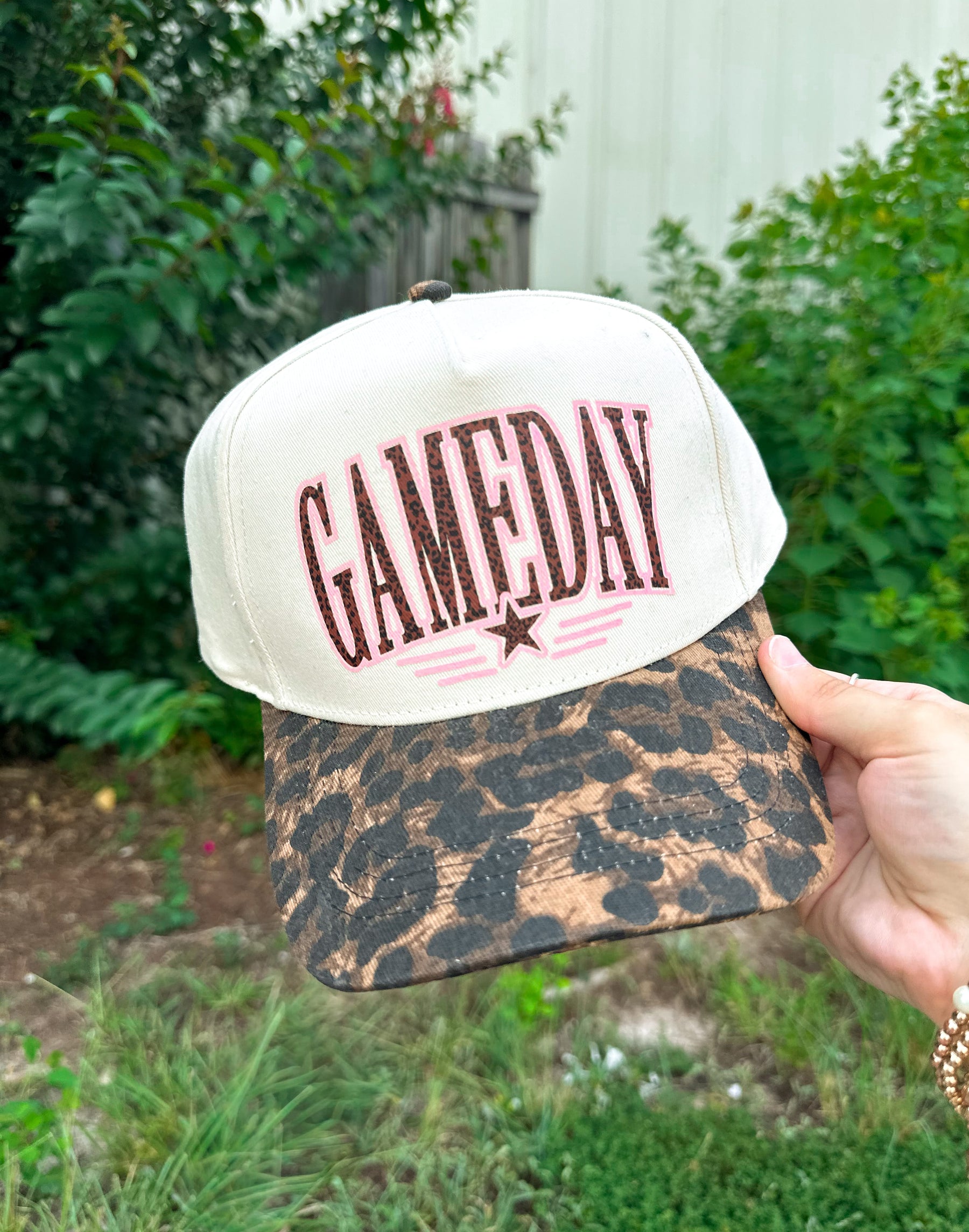 Leopard GAMEDAY DARK Washed Leopard Canvas Trucker