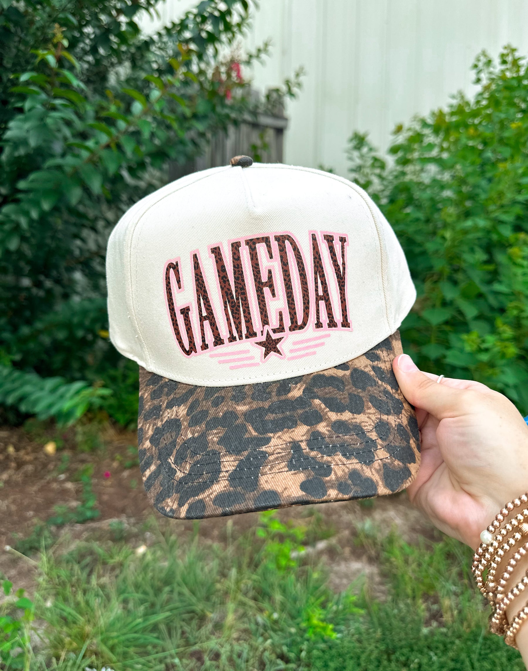 Leopard GAMEDAY DARK Washed Leopard Canvas Trucker