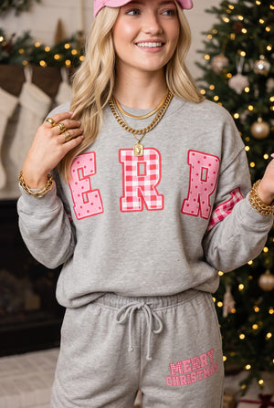 Merry Christmas Patch Sweatshirt